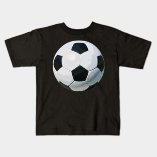 Vintage soccer ball green Kids T-Shirt